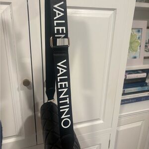 NEW Valentino Mario Black Quilted Crossbody Bag